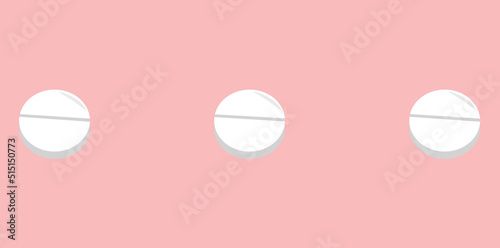 round white pills medicine antibiotic illustration pharmacy logo idea