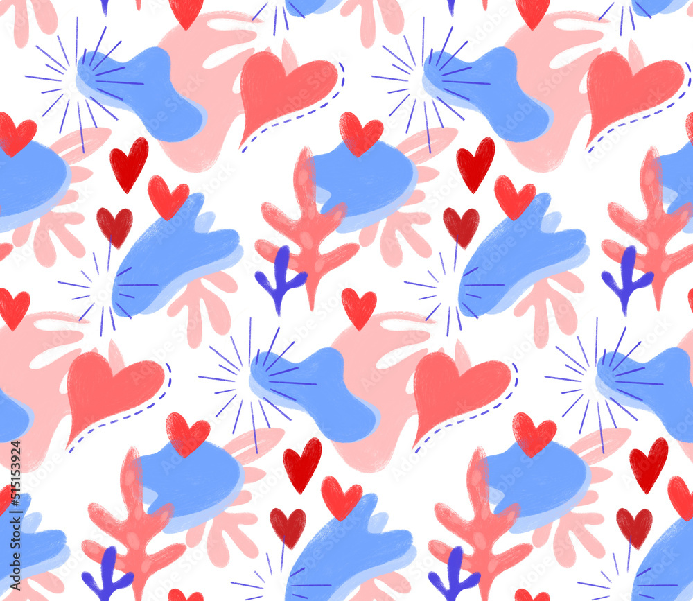 Hand-drawn seamless pattern. Modern abstract texture. Hand-drawn seamless pattern. Modern abstract texture.