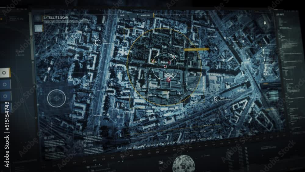 Monitoring Surveillance System Scans Commuter Town District For