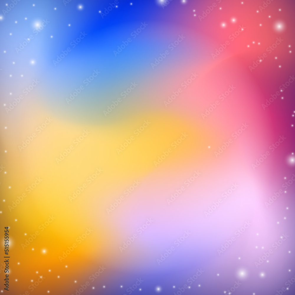Abstract colorful gradient square background with blank space graphic design.