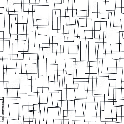 Linear seamless pattern, abstract geometric texture