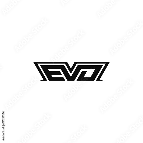 Evo letter. Company logo design. photo