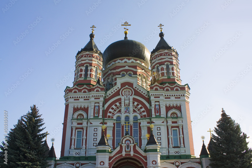Church of Panteleimon in Feofaniya Park in Kyiv, Ukraine	
