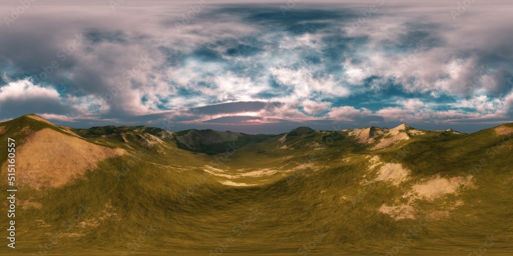 Panorama of sandy desert. Environment map, HDRI, equidistant projection, Spherical panorama, panorama 360, 3d rendering Panorama of sandy desert. Environment map, HDRI, equidistant projection, Spherical panorama, panorama 360, 3d rendering