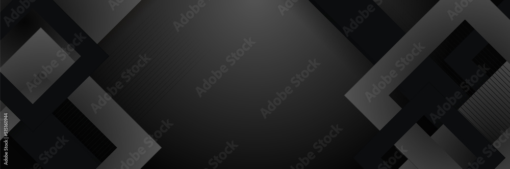 Abstract black banner. Designed for background, wallpaper, poster, brochure, card, web, presentation, social media, ads. Vector illustration design template. Abstract black banner. Designed for background, wallpaper, poster, brochure, card, web, presentation, social media, ads. Vector illustration design template.