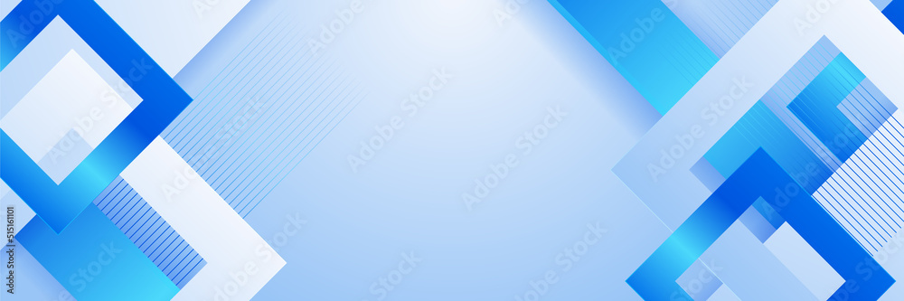 Abstract blue banner. Designed for background, wallpaper, poster, brochure, card, web, presentation, social media, ads. Vector illustration design template.