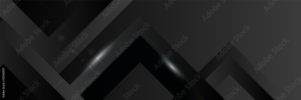 Abstract black banner. Designed for background, wallpaper, poster, brochure, card, web, presentation, social media, ads. Vector illustration design template.
