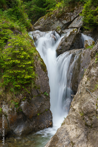 Long exposure of Talbach Waterfall in Austria 