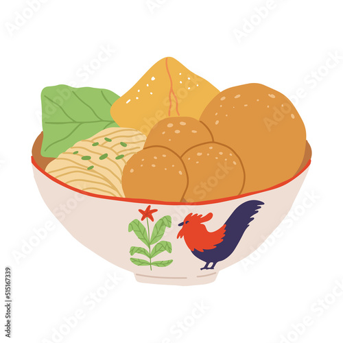 meatball soup bakso street food asian meat