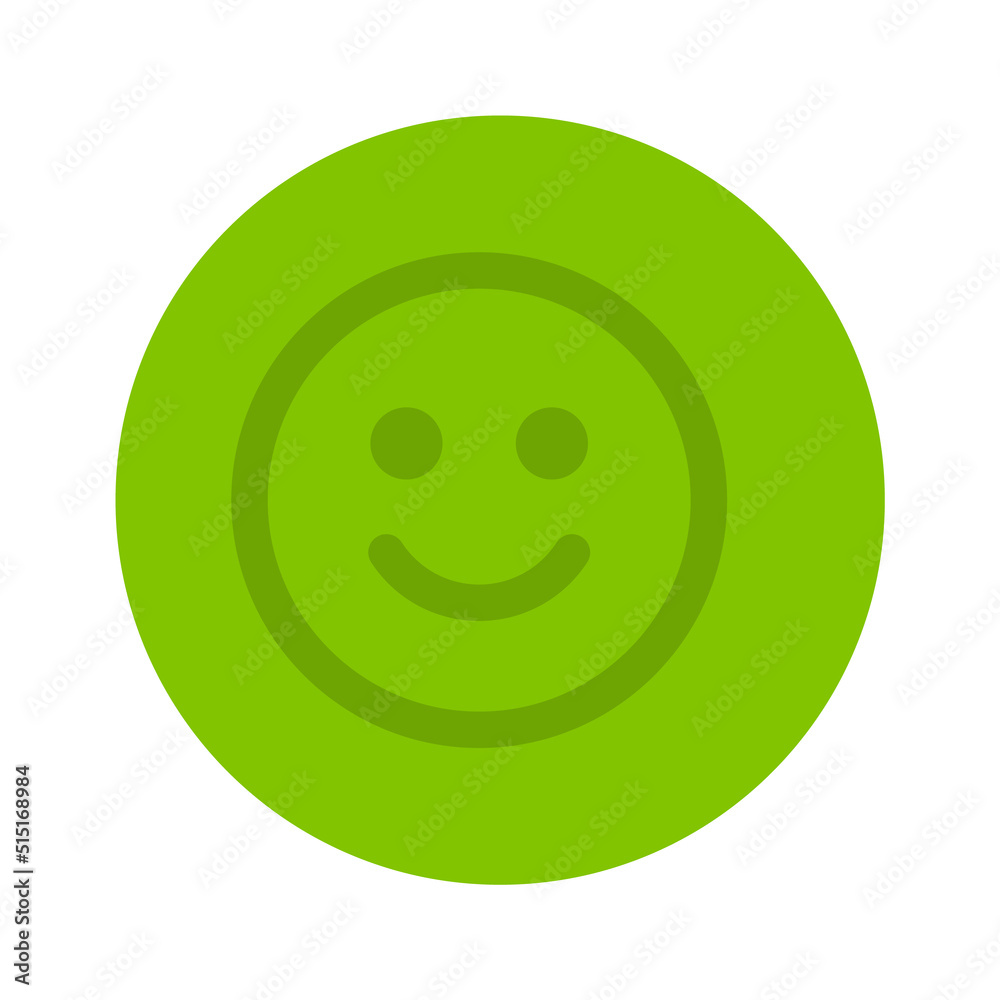 Happy smile in circle. Vector illustration Happy smile in circle. Vector illustration