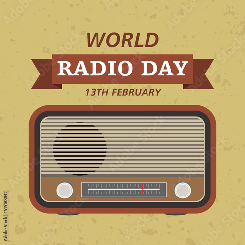 World radio day social media post template
