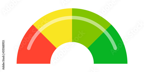 Multicolored round scale. Vector illustration