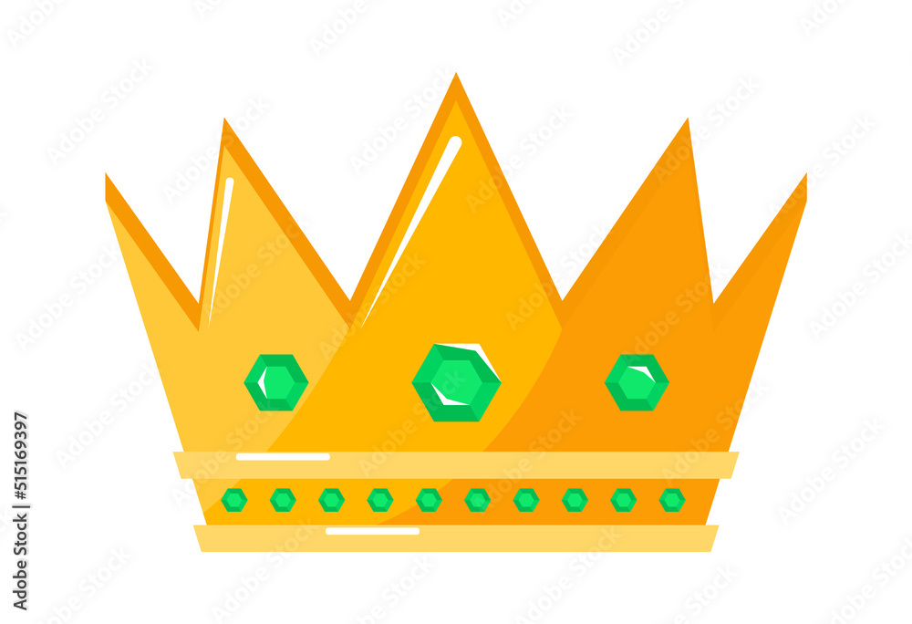 Golden Royal Crown. Vector illustration Golden Royal Crown. Vector illustration