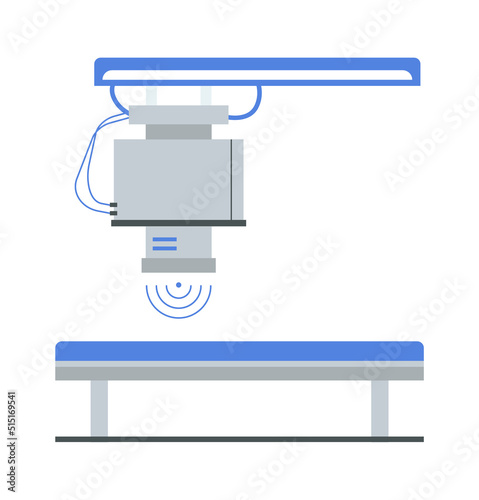 X-ray machine Medical Equipment. Vector illustration