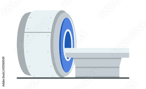 Tomography machine Medical Equipment. Vector illustration