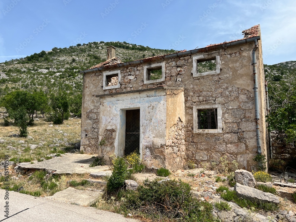 House in young Luka Modric lived before homeland war in Modrici, Croatia