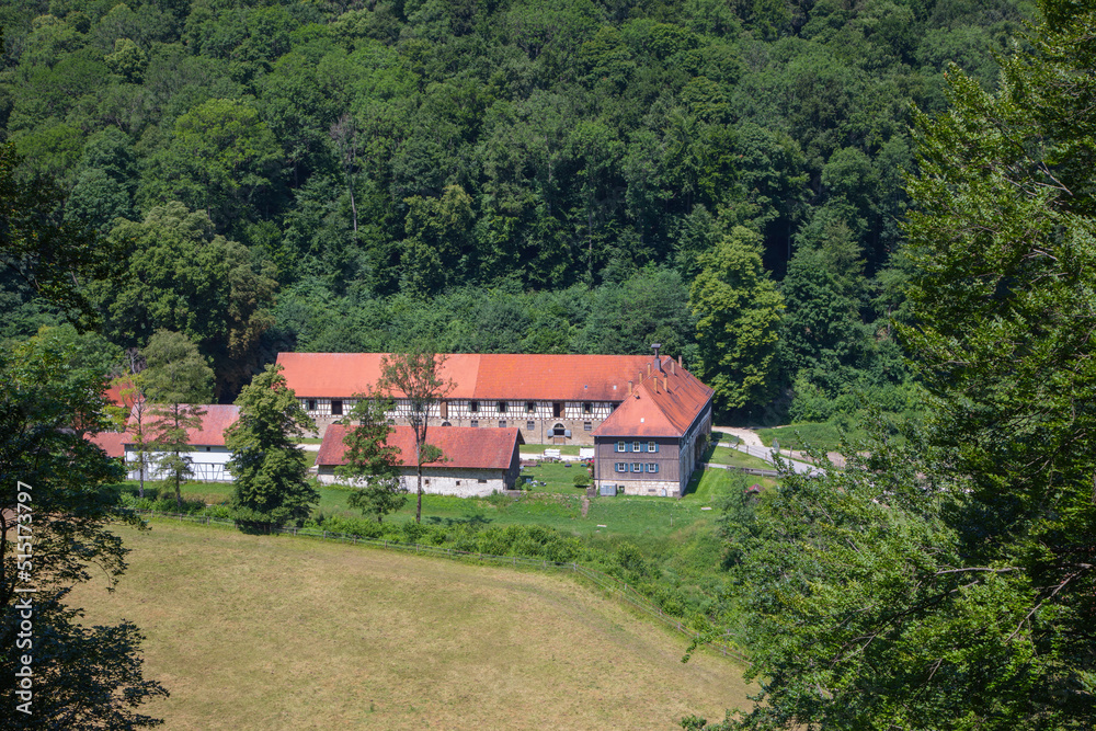 old horse farm at Urach in germany old horse farm at Urach in germany