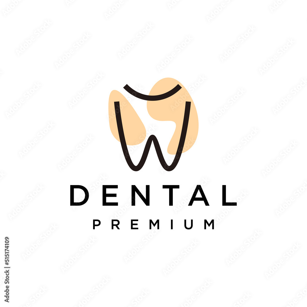 Obraz premium Dental logo icon design template
