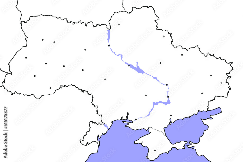 vector map of ukraine	