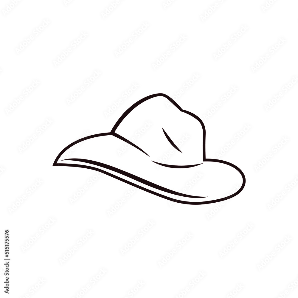 Cowboy hat icon vector. west illustration sign. Texas symbol or logo. Cowboy hat icon vector. west illustration sign. Texas symbol or logo.