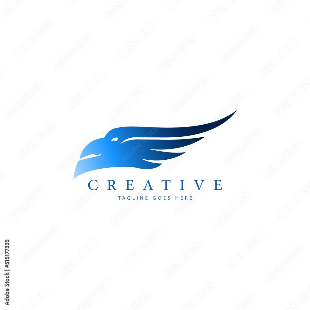 eagle head logo template vector eagle head logo template vector