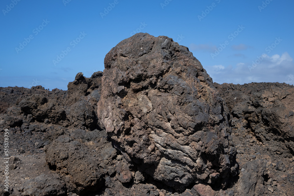 Detail of the vulcanic rock, Lanzarote, Spain