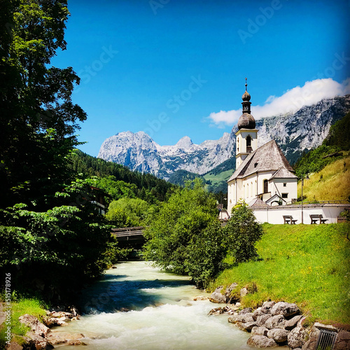 church in the mountains © hannibal565