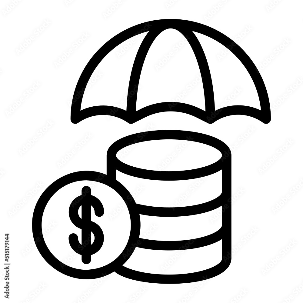 insurance line icon insurance line icon