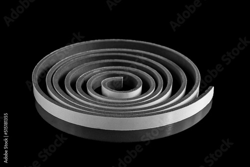 abstract spiral spone on black photo