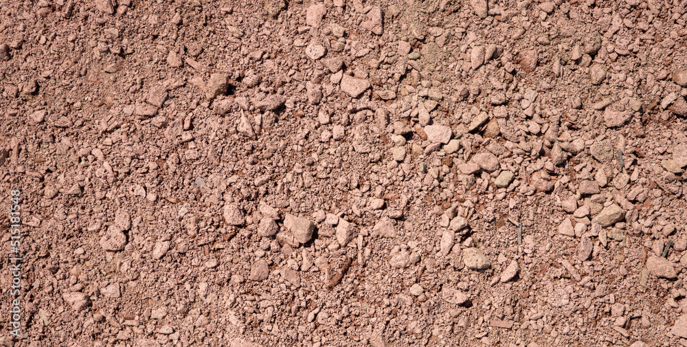 texture of gravel stones on ground on ground background	