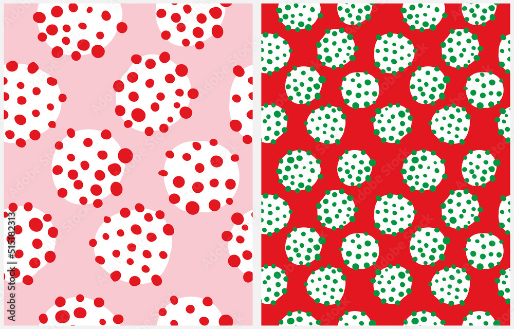 Abstract Geometric Seamless Vector Patterns. Simple Hand Drawn Irregular Dots Isolated on a Pastel Pink and Red Backgroud. Dotted Print ideal for Fabric, Textile, Wrapping Paper. Abstract Geometric Seamless Vector Patterns. Simple Hand Drawn Irregular Dots Isolated on a Pastel Pink and Red Backgroud. Dotted Print ideal for Fabric, Textile, Wrapping Paper.