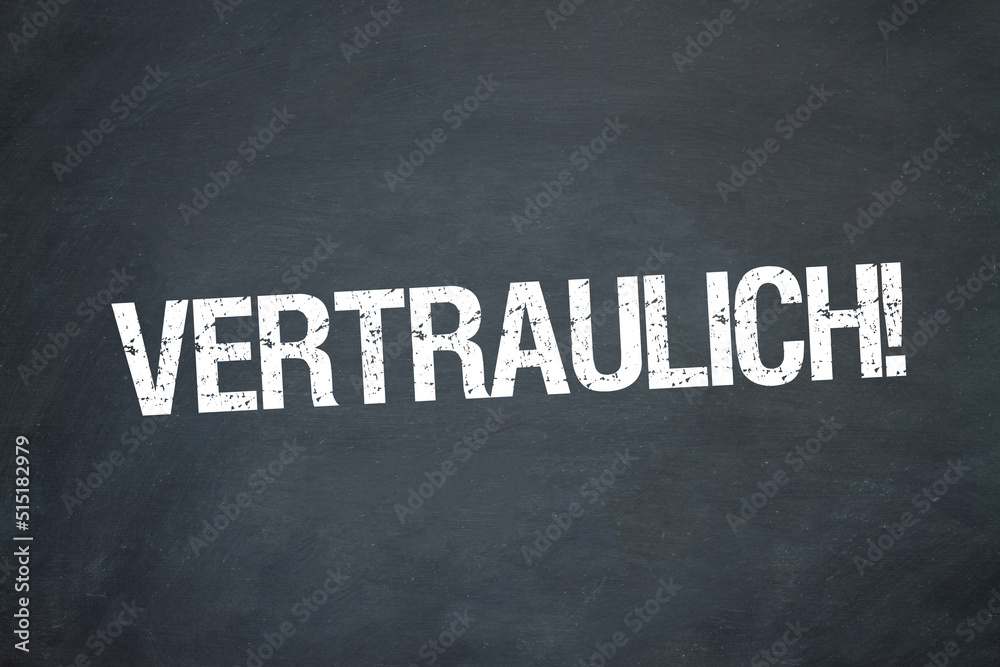 Obraz premium Vertraulich!