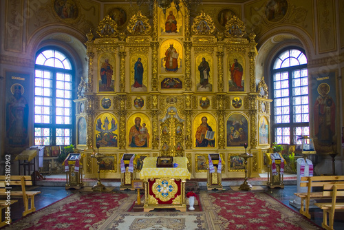Interior of Church of the Nativity of Christ in Kyiv, Ukraine