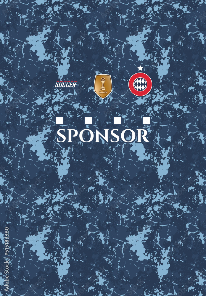 Obraz premium Soccer jersey design for sublimation