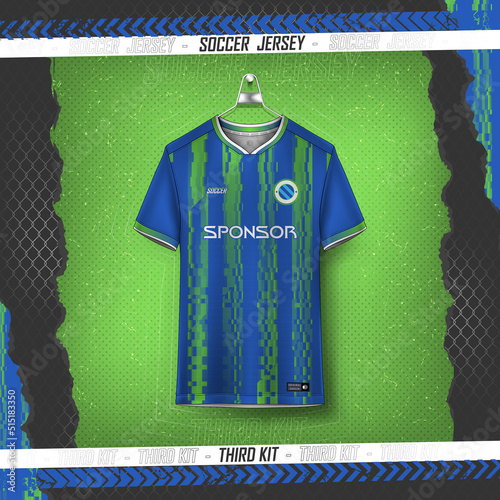 Soccer jersey design for sublimation, sport t shirt design