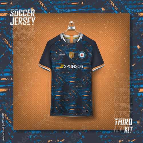Soccer jersey design for sublimation, sport t shirt design