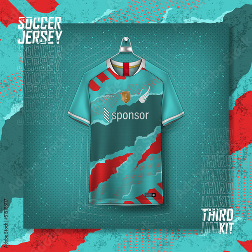 Soccer jersey design for sublimation, sport t shirt design