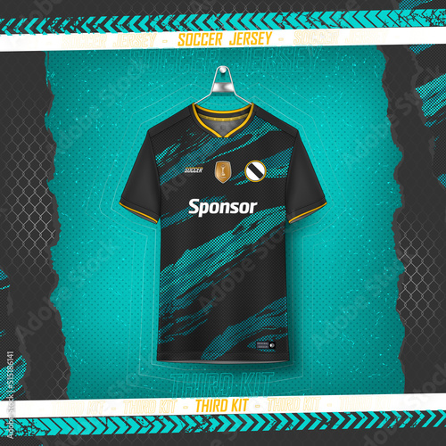 Soccer jersey design for sublimation, sport t shirt design