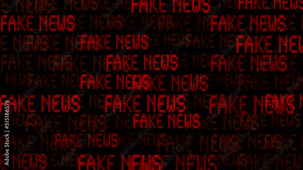 Fake News Kinetic Animated Text Fake News Kinetic Animated Text