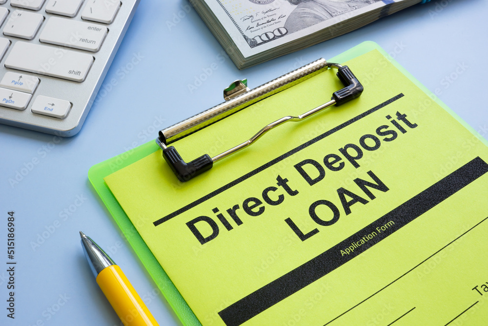 Direct Deposit Loan Application Form And Pen Foto De Stock Adobe Stock free-loan-application-form-doc-139kb-5-page-s-page-2