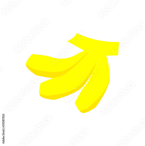 フラットでシンプルなバナナ