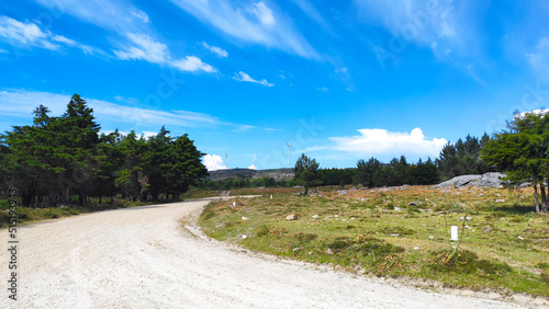 The Carreço - Outeiro wind farm is located 2-4 km west of Outeiro, Viana do Castelo district, Portugal. It is composed of nine wind turbines, with a total install. photo