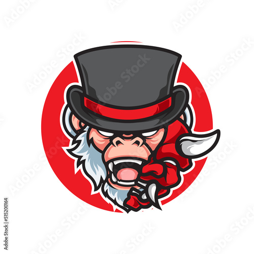ONI MASK MONKEY MAGICIAN LOGO