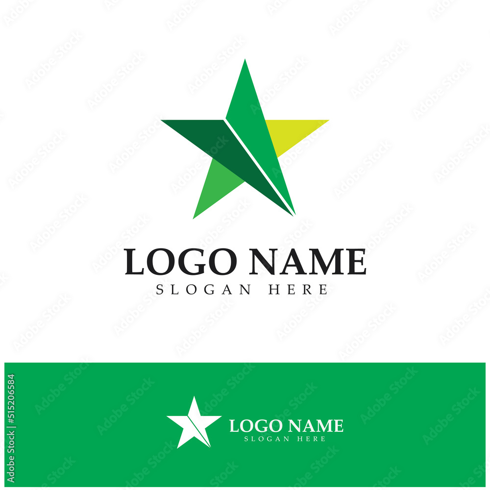 Obraz premium Star logo design illustration vector with modern concept 