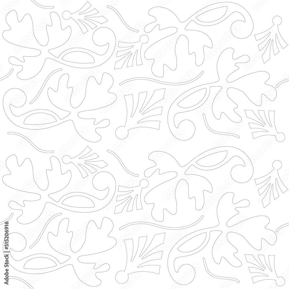 Topographic Map Seamless Pattern. Vector Background,White and black background with Arabic ornaments. Patterns, backgrounds and wallpapers for your design. Textile ornament. Vector illustration.