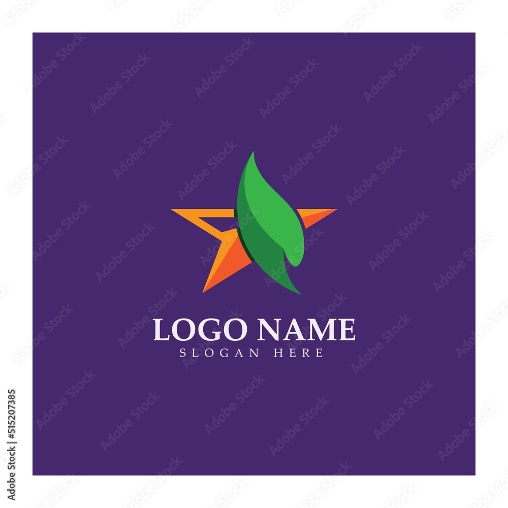 Fototapeta premium Star logo design illustration vector with modern concept 