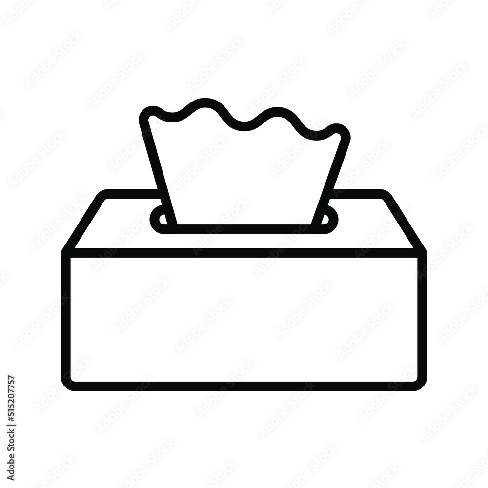 Tissue icon. kleenex sign. vector illustration Tissue icon. kleenex sign. vector illustration