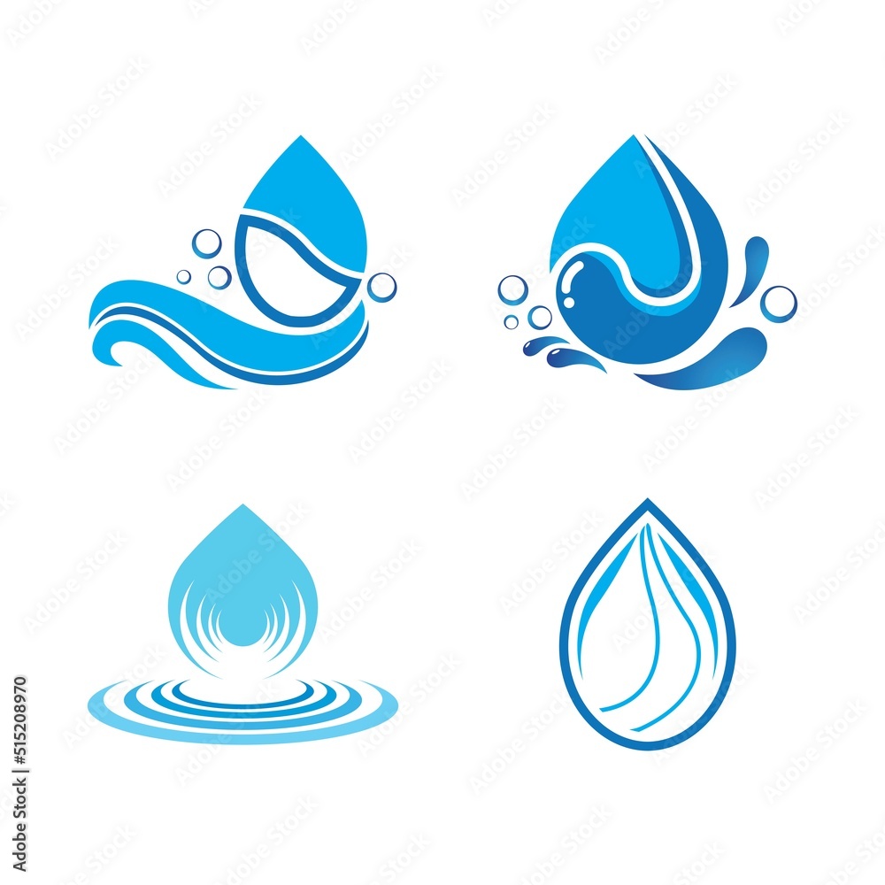 Water drop logo template vector Water drop logo template vector