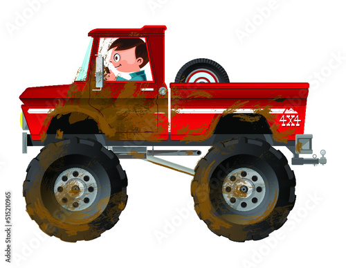 Monster Truck Red