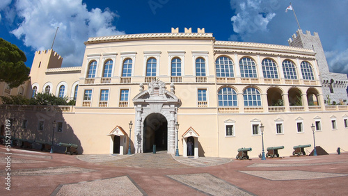 Monaco, October 6, 2021: The Prince's Palace of Monaco. Monaco is a sovereign city-state and microstate, located on the French Riviera in Western Europe.